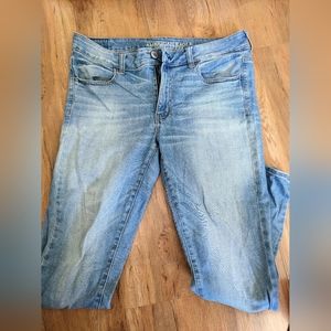 AE Light wash Jegging Size 14